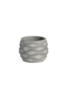 Gėlių vazonas Domoletti BTP016A, cementas, Ø 13 cm, pilka sp.