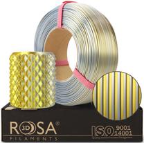 Filamentas Rosa3D, aukso sp./sidabro sp.