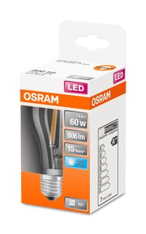 Лампочка Osram LED, E27, белый цв., E27, 6.5 Вт, 806 лм