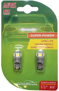 Auto spuldze AutoDuals, led, zila krās., 12 V