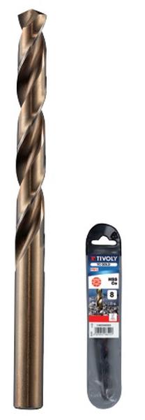 Metalo grąžtas Tivoly, plienui/nerūdijantysis plienas, hss-co, cilindrinis, 8.5 mm x 22 cm