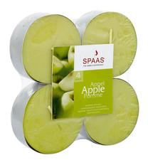 Žvakė, arbatinė Spaas, 4 h, 4 vnt., žalia sp.