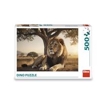 Dėlionė Dino Resting Lion 50288D, 33 cm x 47 cm, 500 vnt., įvairių spalvų