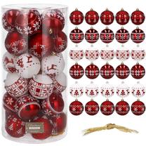Christmas toys for the tree, red, 30 pcs., 5 cm