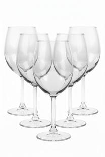 Vyno taurių komplektas Hermia Astoria, stiklas, 0.54 l, 4 vnt., skaidri sp.