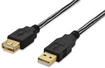 Vads Ednet USB 2.0 A male, USB 2.0 A female, 3 m