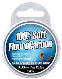 Valas Savage Gear Soft Fluoro Carbon, 5000 cm, 0.033 cm, skaidri sp.
