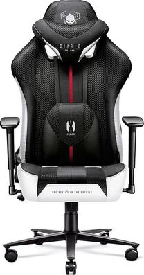 Игровой стул Diablo Chairs X-Player 2.0, 59 x 55 x 47 - 57 см, белый цв./черный цв.