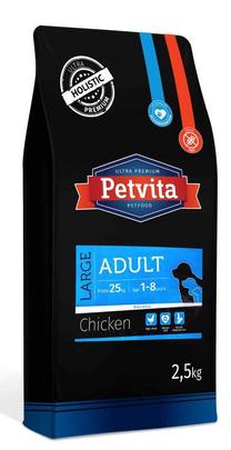 Sausas šunų maistas Petvita, vištiena, 2.5 kg