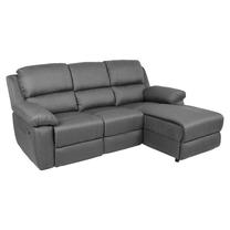 Kampinė sofa Home4you Berit RC, tamsiai pilka sp., dešininė, 214 x 160 cm x 98 cm