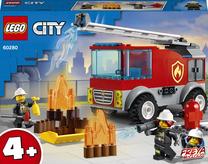 Konstruktorius LEGO City Ugniagesių automobilis su kopėčiomis 60280, 88 vnt.