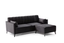 Sofa-lova Hanah Home Ova 825BLC2760, juoda sp., 165 x 206 cm x 80 cm