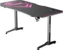 Arvutimängulaud Ultradesk Frag, 75 cm x 160 cm, 76 cm, must v./roosa v.