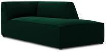 Sofa Micadoni Home Ruby Velvet Chaise Longue, tamsiai žalia sp., dešininė, 181 x 93 cm x 69 cm