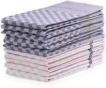 Virtuvinių rankšluosčių rinkinys Restilo Louie, pilka/smėlio, 70 cm x 50 cm, 10 vnt.