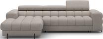 Kampinė sofa Felro Royal 20, tamsaus smėlio spalva, kairinė, 181 x 285 cm x 93 cm