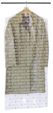 Drabužių maišas Ordinett, 140 cm x 65 cm, skaidri sp., 3 vnt.