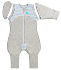 Plonas miegmaišis kūdikiui Love To Dream Transition Suit Transition Suit, mėlyna sp./pilka sp., 76 cm x 35 cm