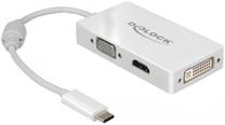 Провод Delock USB Type-C male, HDMI, 0.13 м