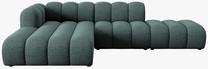 Kampinė sofa Micadoni Lupine Chenille, turkio sp., kairinė, 294 x 175 cm x 70 cm