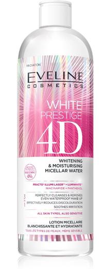 Micelārais ūdens Eveline White Prestige 4D Whitening & Moisturising, 500.0 ml