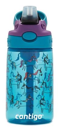 Ūdens pudele Contigo Easy Clean Juniper Unicorns, zila krās., plastmasa, 0.42 l