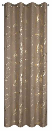 Naktinė užuolaida Lani, ruda sp./aukso sp., 140 cm x 250 cm