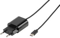 Telefono įkroviklis Vivanco, USB Type C/Europlug, 120 cm, juoda sp.