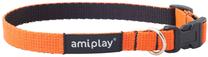 Antkaklis šunims Amiplay Twist, oranžinė sp., 350 - 500 mm x 20 mm, 35-50