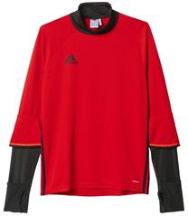 Marškinėliai ilgomis rankovėmis Adidas, juoda sp./raudona sp., M