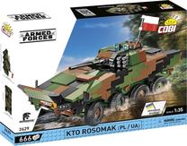 Konstruktorius Cobi Armed Forces KTO Rosomak 2629, 666 vnt., ruda sp./žalia sp.