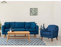 Sofos rinkinys Hanah Home Sofia Set, tamsiai mėlyna sp., 94 x 215 cm x 81 cm