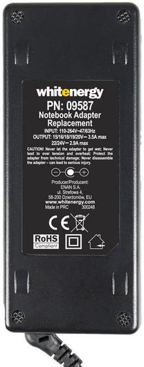 Adapteris Whitenergy, 70 W, 100 - 24050 V