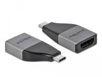 Adapteris Delock USB TYPE-C™ ADAPTER TO HDMI USB TYPE-C™ ADAPTER TO HDMI USB Type-C, HDMI, melna krās./pelēka krās.