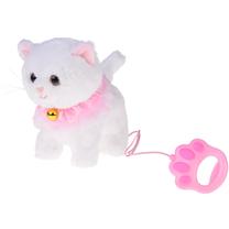 Игрушечное животное кошка Cute Pets ZA5592, 28 см, белый цв./розовый цв.