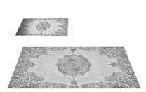 Vonios kilimėlių rinkinys Foutastic Kt466, pilka sp., 100 cm x 60 cm
