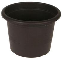 Puķu pods, plastmasa, Ø 13 cm, brūna krās.