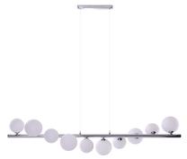 Valgusti rippuv AZzardo Sybilla AZ2100, G9, 10 x 25 W, valge v. / kroom v., 120 cm