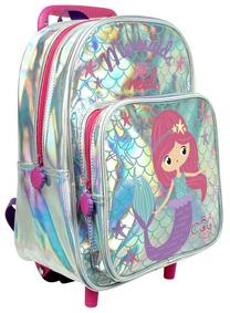 Skolas mugursoma Perletti Mermaid, daudzkrāsaina, 36 cm x 26 cm x 15 cm