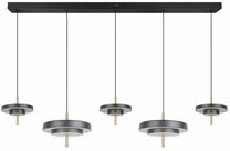 Valgusti lagi Trio Keaton, LED, 2300 - 4000 °K, 5 x 50 W, kuldne v./valge v. / must v.