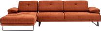 Kampinė sofa Hanah Home Mustang Large, oranžinė sp., kairinė, 174 x 314 cm x 83 cm