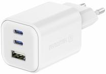 Kelioninis įkroviklis Swissten GaN, USB A/1 x USB Type C, 5 cm, balta sp.