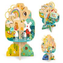Центр активности EcoToys Wooden Tree, 57 см, многоцветный