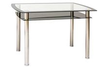 Stalas Modern Rodi, juoda sp./chromo sp., 120 cm x 80 cm x 75 cm