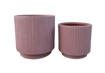 Puķu pods Domoletti LT14752-2S, keramika/māls, Ø 30 cm, sarkana krās.