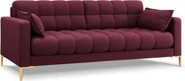 Sofa Micadoni Home Mamaia MIC_3S_78_E1_MAMAIA7, bordo sp., 177 x 92 cm x 75 cm