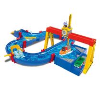 Детский игровой стол Simba AquaPlay Container Port 1167646, синий цв./красный цв./желтый цв., 37 шт.