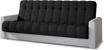 Sofa-lova Garett Sawana 14, Soft 17, balta sp./juoda sp., 85 x 210 cm x 90 cm