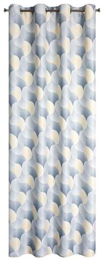 Naktinė užuolaida Aseta, kreminė sp./pilka sp., 140 cm x 250 cm
