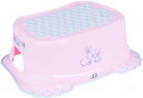 Pakyla - laiptelis Branq Baby Step Stool, rožinė sp., 15 cm x 40 cm x 30 cm